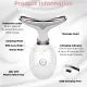 Facial Neck Lifting Machine Sonic Face Massager Beauty Device,Wrinkles Remover Skin Rejuvenation Anti-aging Rechargeable 3 Modes,White