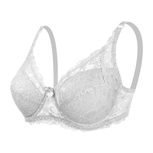 High Quality Imported White Lace Bra | Elegant & Breathable Push-Up Lingerie