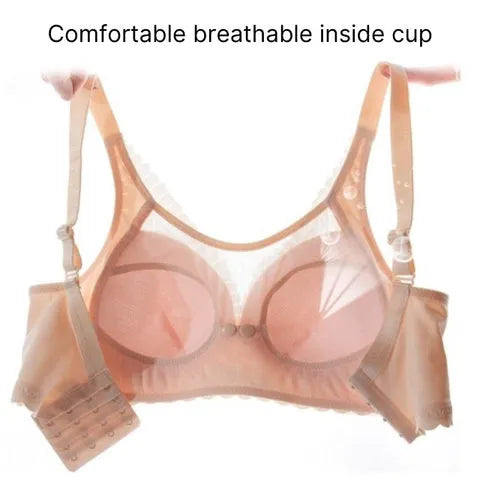 Wireless Front Closure Nursing Bra - Comfortable Breastfeeding Bra for New Mothers