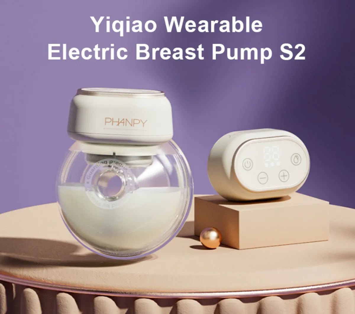 Wearable Breast Pump - Hands Free Wireless Breastfeeding Pump with Smart Display One Piece Count