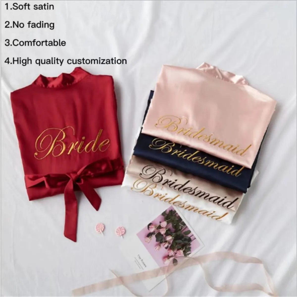 Silk Satin Robe for Women | Night Silk Robes Night Suit for Women